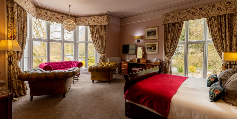 A HUGE room with great views